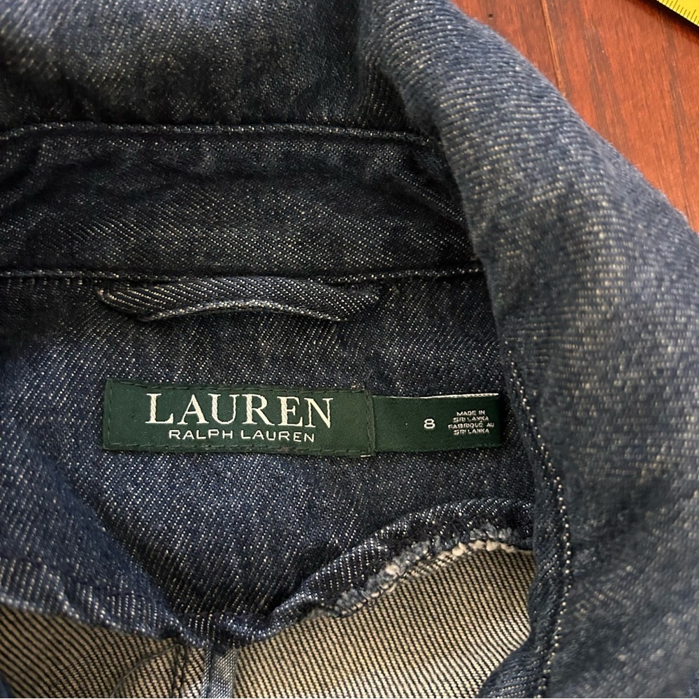 Ralph Lauren Belted Denim Trench Coat size 8 sold out - Picture 6 of 9
